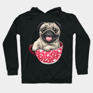 Pug in a cup Hoodie